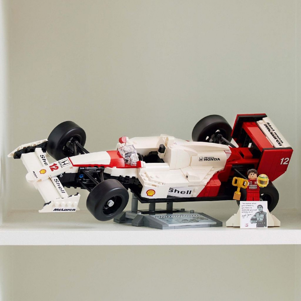 Lego icons mclaren mp4/4 si ayrton senna 10330, varsta de la 14 ani la +15 ani [4]