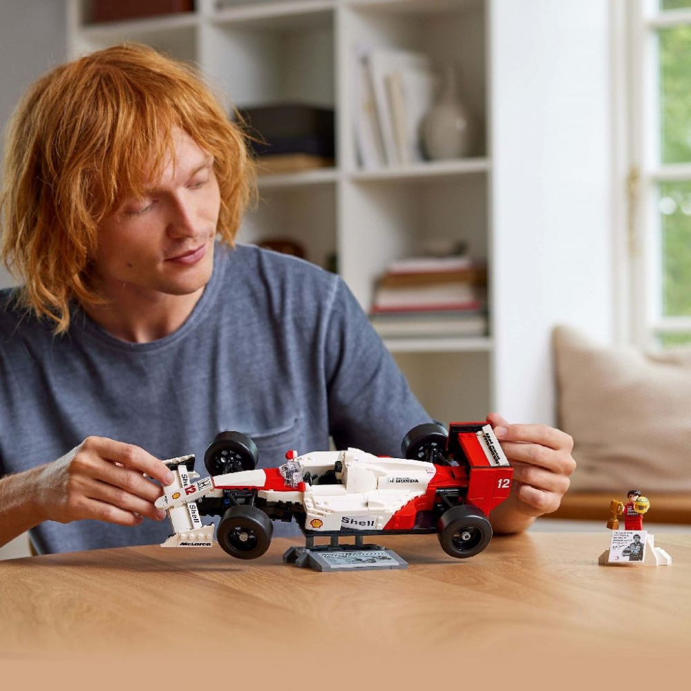 Lego icons mclaren mp4/4 si ayrton senna 10330, varsta de la 14 ani la +15 ani [3]