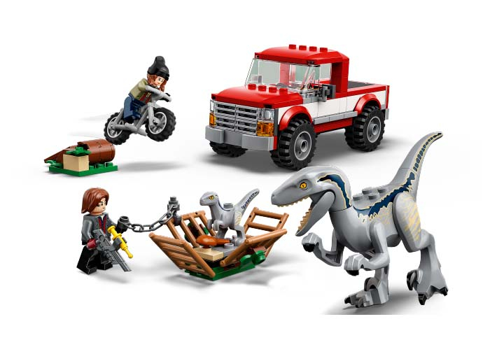 Lego jurassic world Capturarea Velociraptorilor Blue si Beta, varsta de la 6 ani la 13 ani [9]