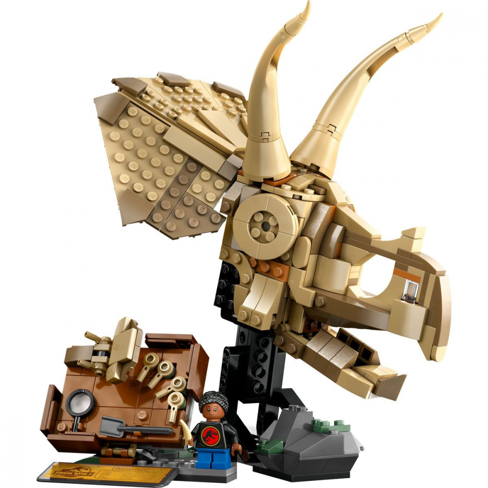 Lego jurassic world fosile de dinozaur craniu de triceratops 76969, varsta de la 9 ani la 11 ani [2]