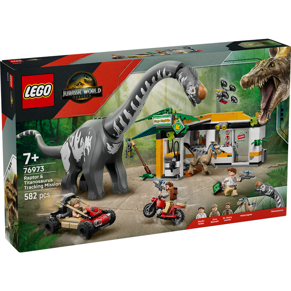  LEGO Jurassic World  Misiune de urmarire a unui Velociraptor si a unui Titanosaurus copii cu varsta 7 + ani [2]