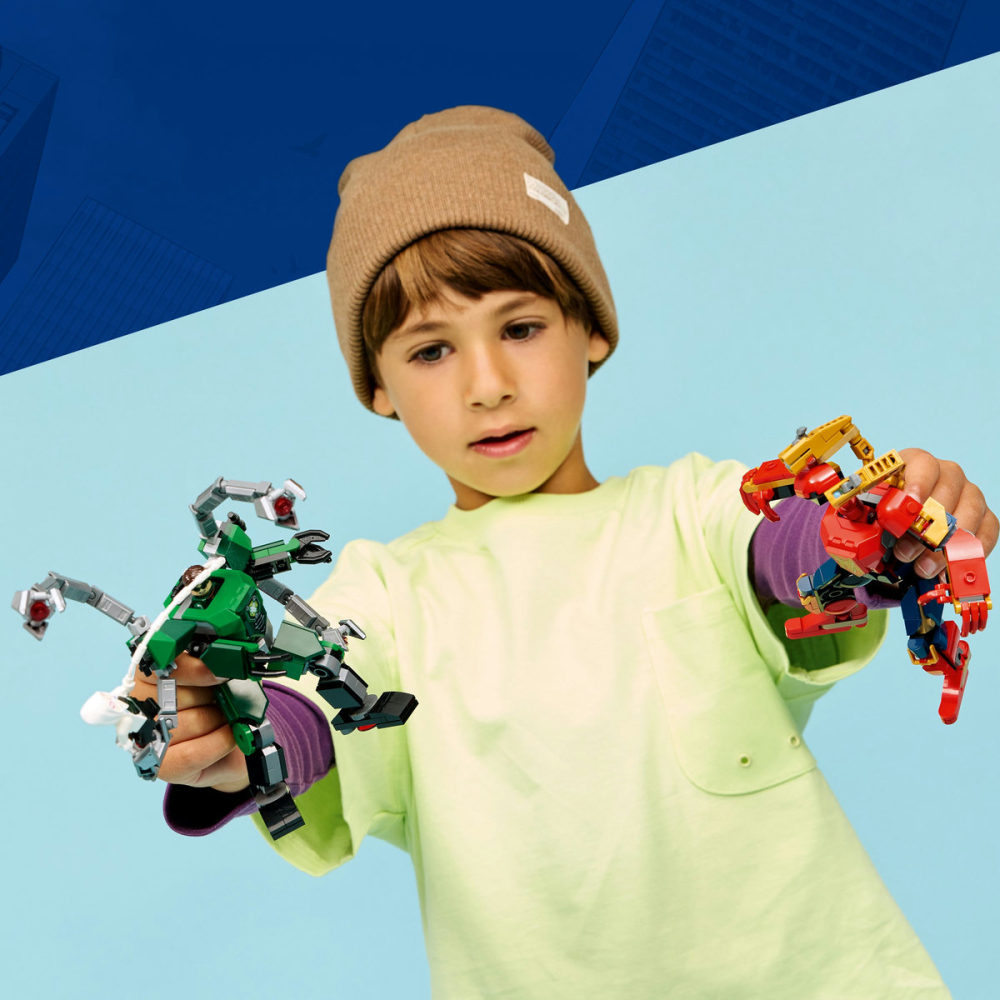  LEGO Marvel Super Heroes  Bătălia roboților: Omul Păianjen vs Doc Ock copii cu varsta 6 + ani [7]