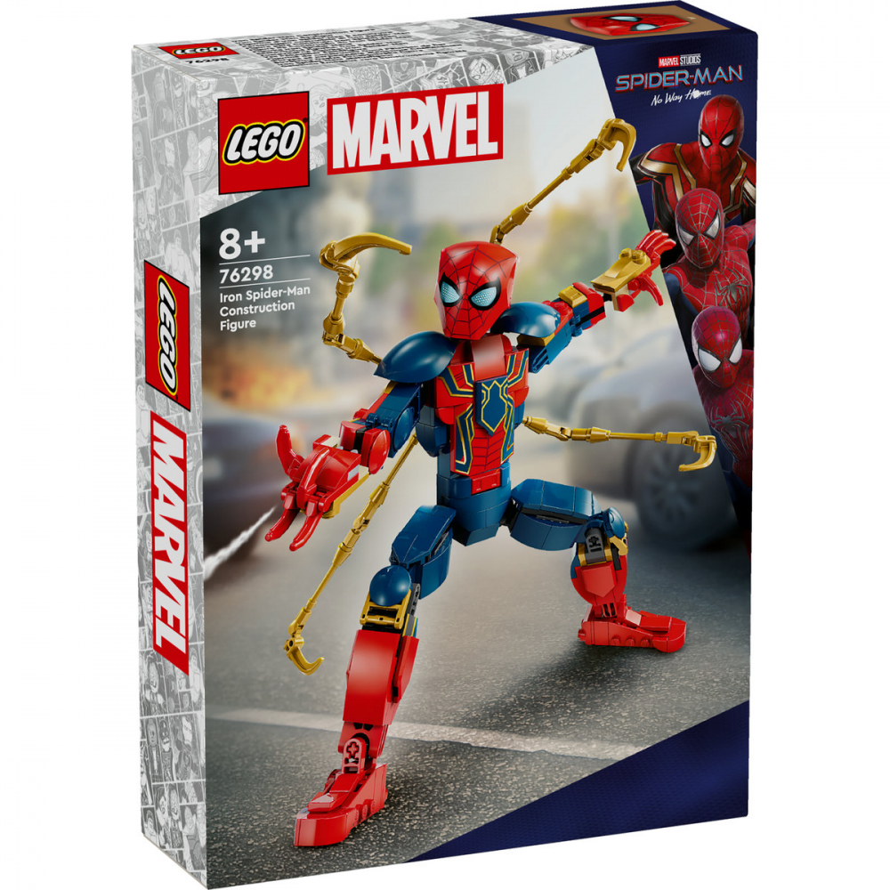 LEGO Marvel: Figurina de constructie Omul Paianjen de fier 76298, 8 ani+, 303 piese, varsta de la 8 ani la +15 ani [9]