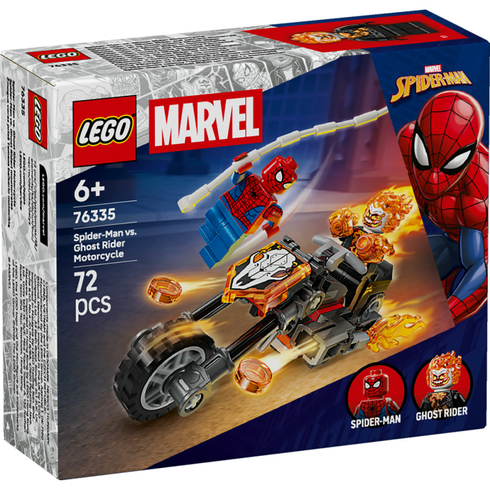  LEGO Marvel Super Heroes  Omul Păianjen vs Călăreţul fantomă pe motocicletă copii cu varsta 6 + ani [2]