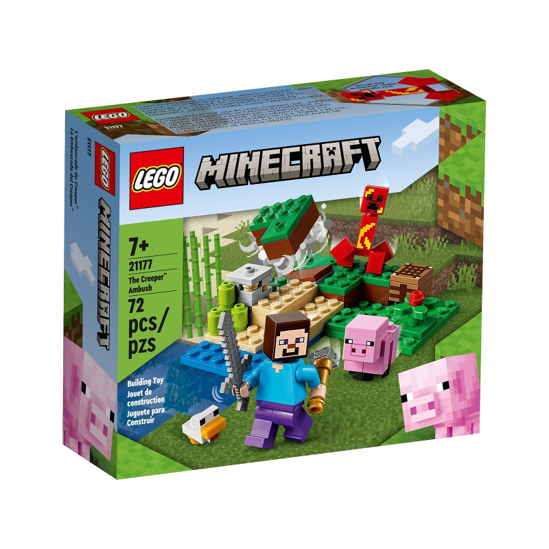 Lego minecraft ambuscada creeper 21177, varsta de la 7 ani la +15 ani [1]
