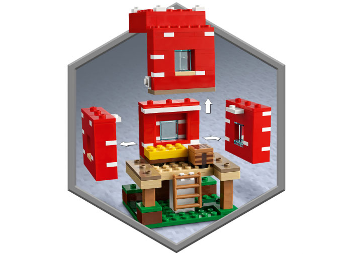 Lego minecraft Casa ciuperca, varsta de la 8 ani la +15 ani [5]