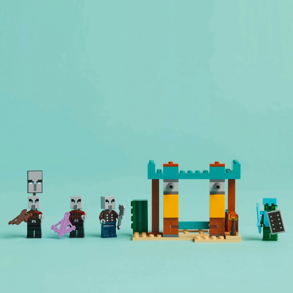 Lego minecraft patrula illager ├än desert 21267, varsta de la 7 ani la 9 ani [5]