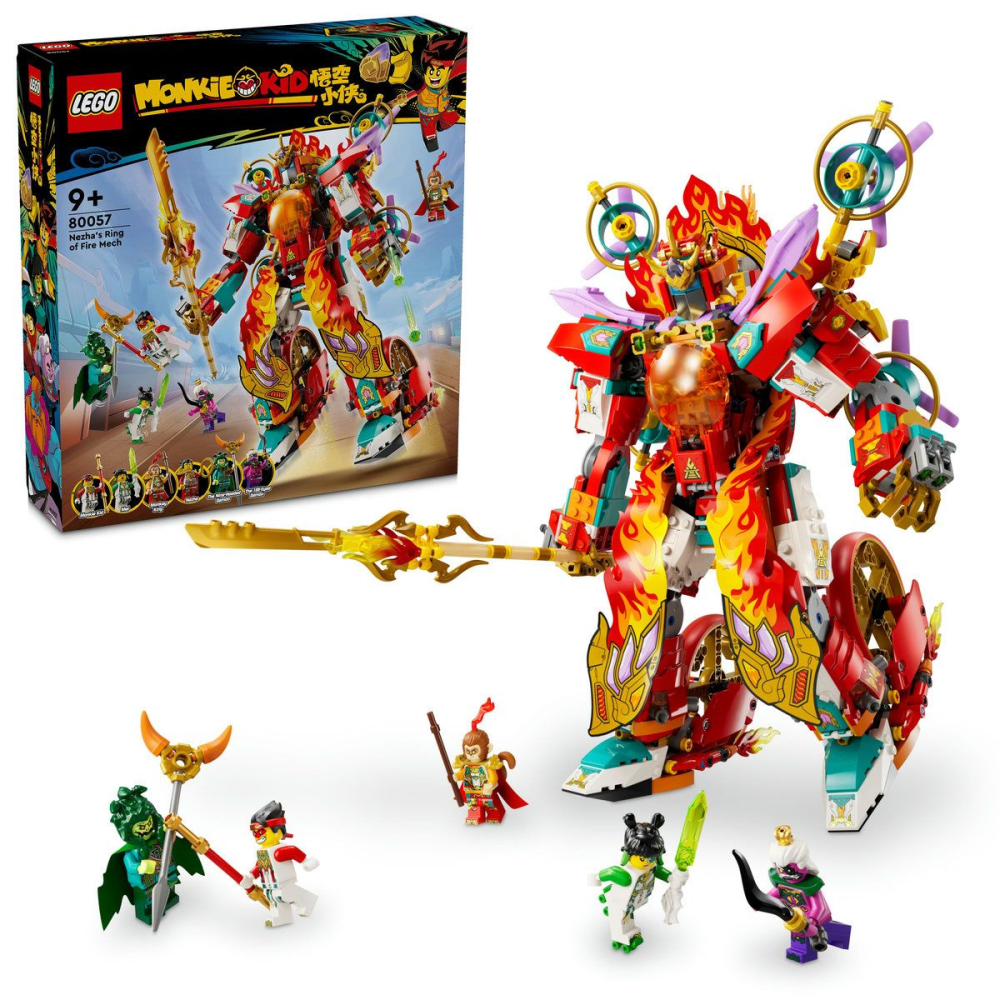 Lego monkie kid robotul cu inel de foc al lui nezha 80057  copii varsta 9 ani - +15 ani [2]