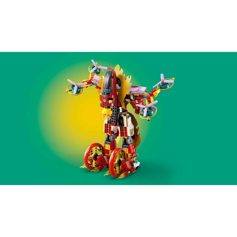Lego monkie kid robotul cu inel de foc al lui nezha 80057  copii varsta 9 ani - +15 ani [11]