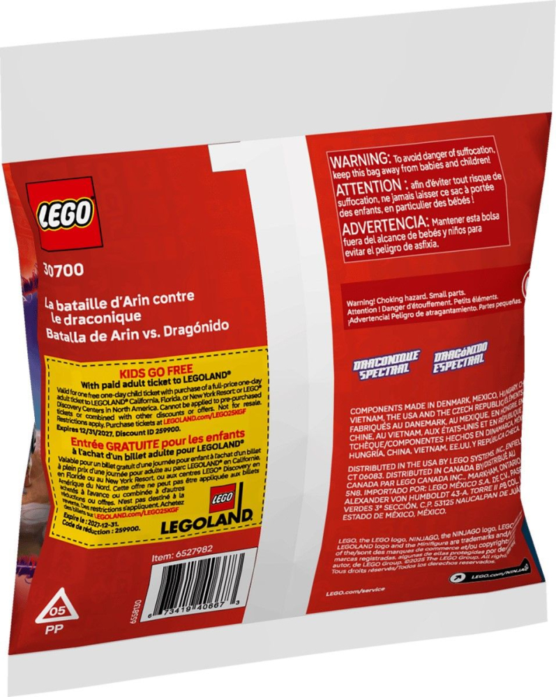 Lego ninjago batalia dintre arin si dragonian 30700 copii varsta 7 ani - +15 ani [3]