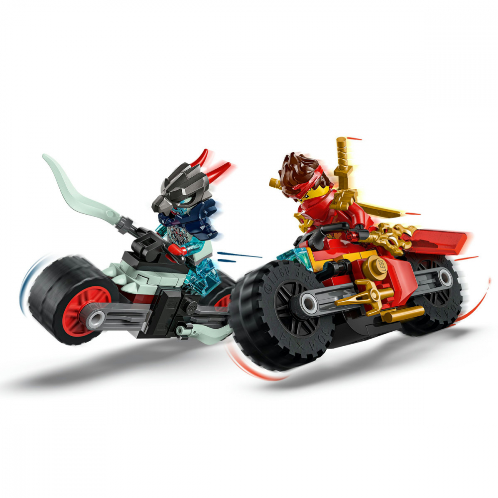  LEGO Ninjago Cursa de viteza cu motocicleta lui Kai pentru copii cu varsta de 6 + ani [7]