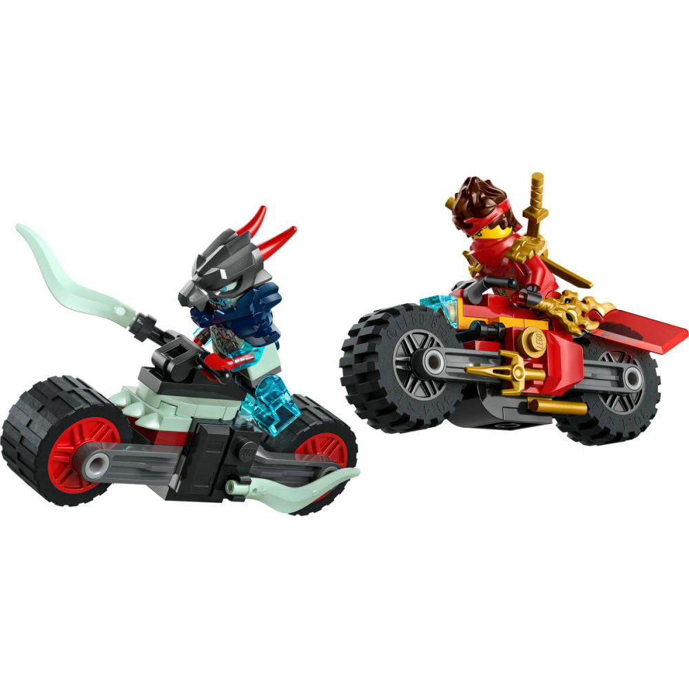  LEGO Ninjago Cursa de viteza cu motocicleta lui Kai pentru copii cu varsta de 6 + ani [9]