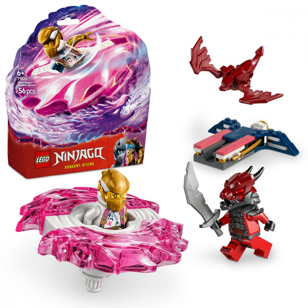 Lego ninjago dragonul spinjitzu al sorei 71824, varsta de la 6 ani la 8 ani [7]