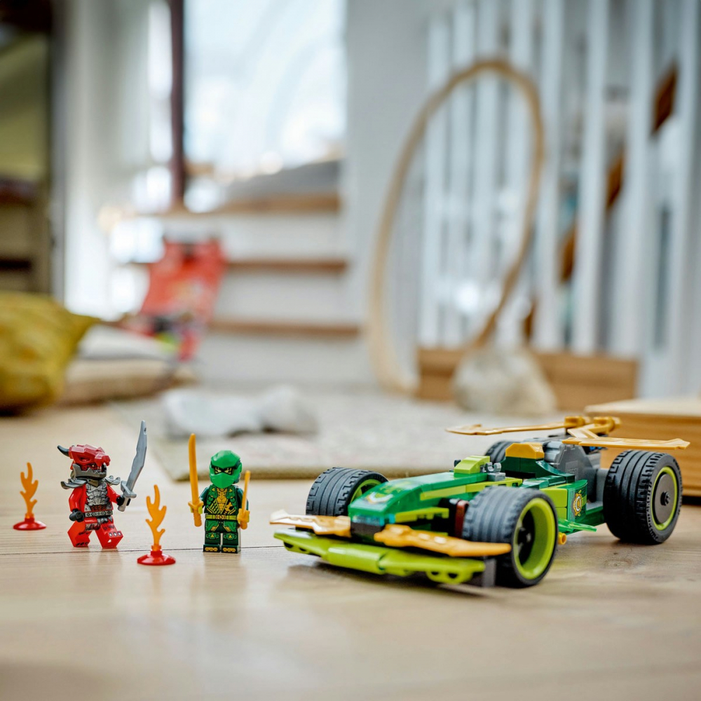 Lego ninjago masina de curse pull-back a lui lloyd 71828, varsta de la 7 ani la 9 ani [6]