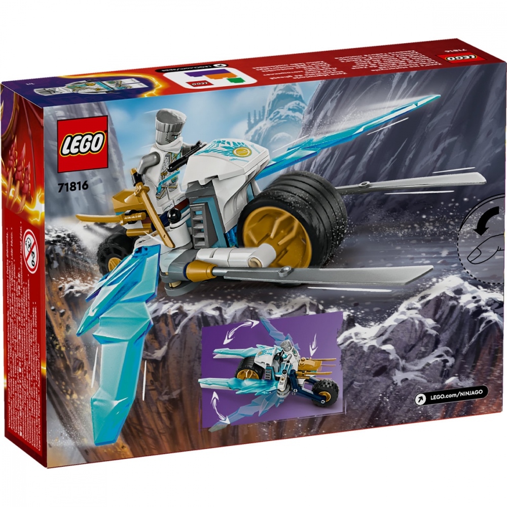 LEGO Ninjago: Motocicleta de gheata a lui Zane 71816, 7 ani+, 84 piese, varsta de la 7 ani la 10 ani [3]