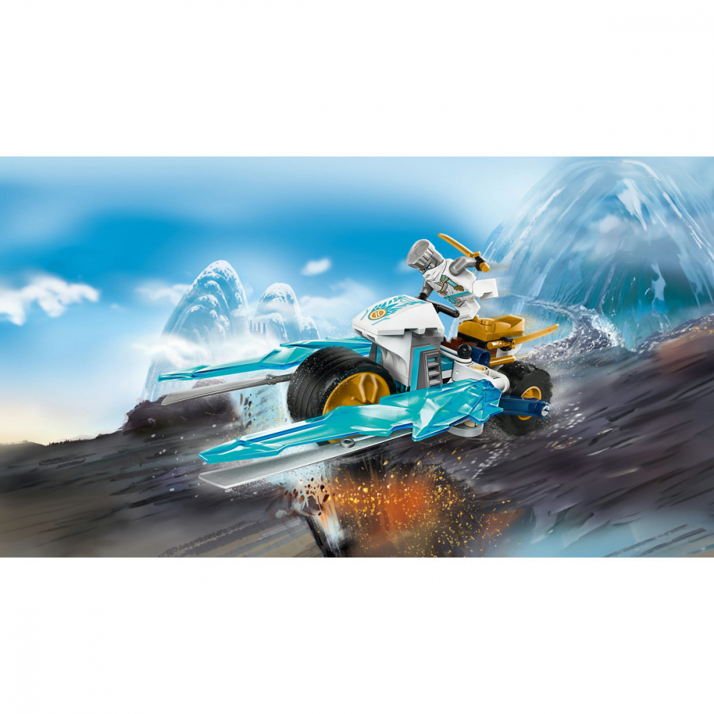 LEGO Ninjago: Motocicleta de gheata a lui Zane 71816, 7 ani+, 84 piese, varsta de la 7 ani la 10 ani [10]