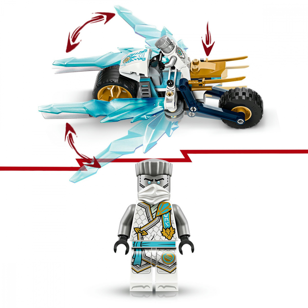 LEGO Ninjago: Motocicleta de gheata a lui Zane 71816, 7 ani+, 84 piese, varsta de la 7 ani la 10 ani [9]