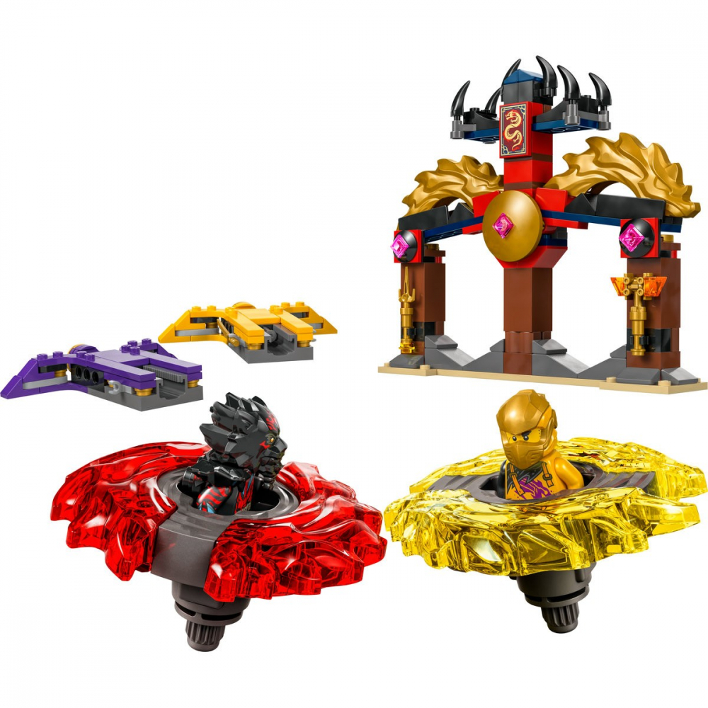 Lego ninjago pachet de lupta cu dragoni spinjitzu 71826, varsta de la 6 ani la 8 ani [2]