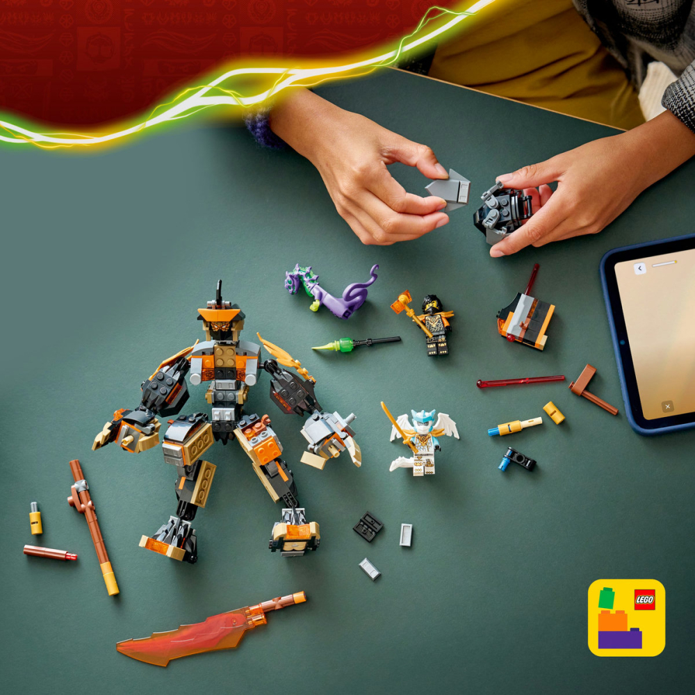  LEGO Ninjago  Robotul de misiune al lui Cole și dragonul Zane copii cu varsta 7 + ani [6]