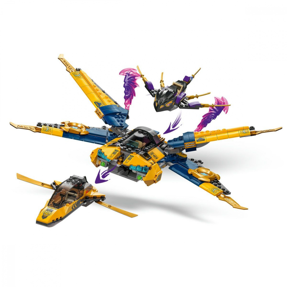Lego ninjago superavionul cu reactie al lui ras si arin 71833, varsta de la 8 ani la 10 ani [5]
