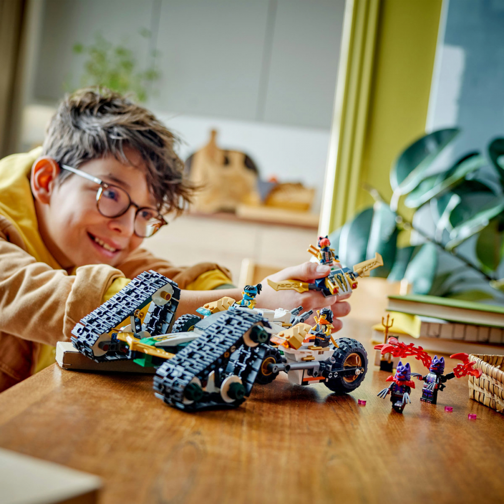 LEGO Ninjago: Vehicul combinat al echipei ninja, 71820, 9 ani+, 576 piese, varsta de la 9 ani la +15 ani [4]