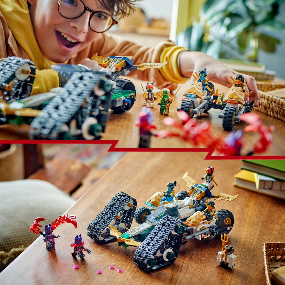 LEGO Ninjago: Vehicul combinat al echipei ninja, 71820, 9 ani+, 576 piese, varsta de la 9 ani la +15 ani [8]