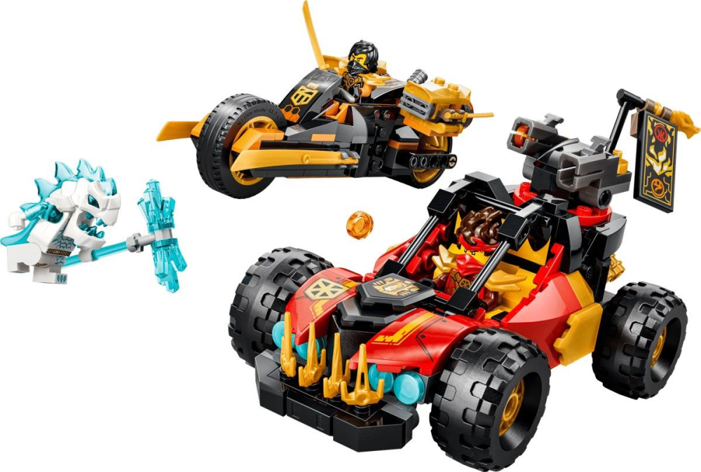 Lego ninjago vehiculele transformabile ale lui kai si cole 71864 varsta 7 ani -+15 ani [3]