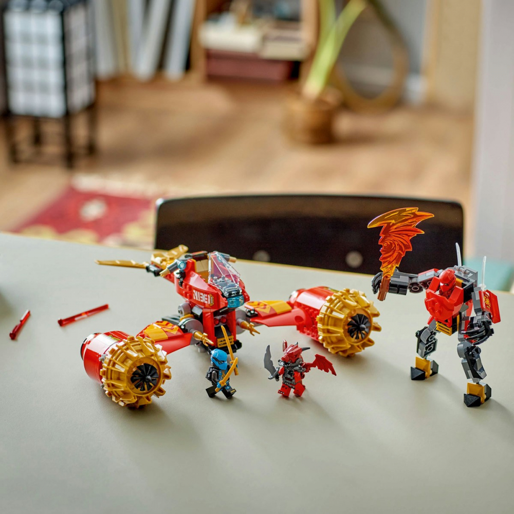 Lego ninjago vehiculul-robot zburator al lui kai 71830, varsta de la 7 ani la 9 ani [6]