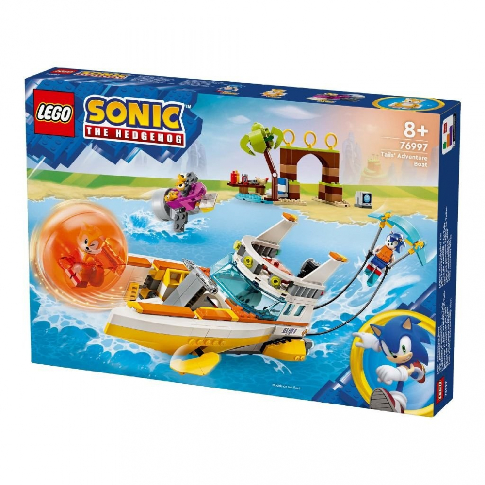 Lego sonic barca de aventuri a lui tails 76997, varsta de la 8 ani la 12 ani [2]