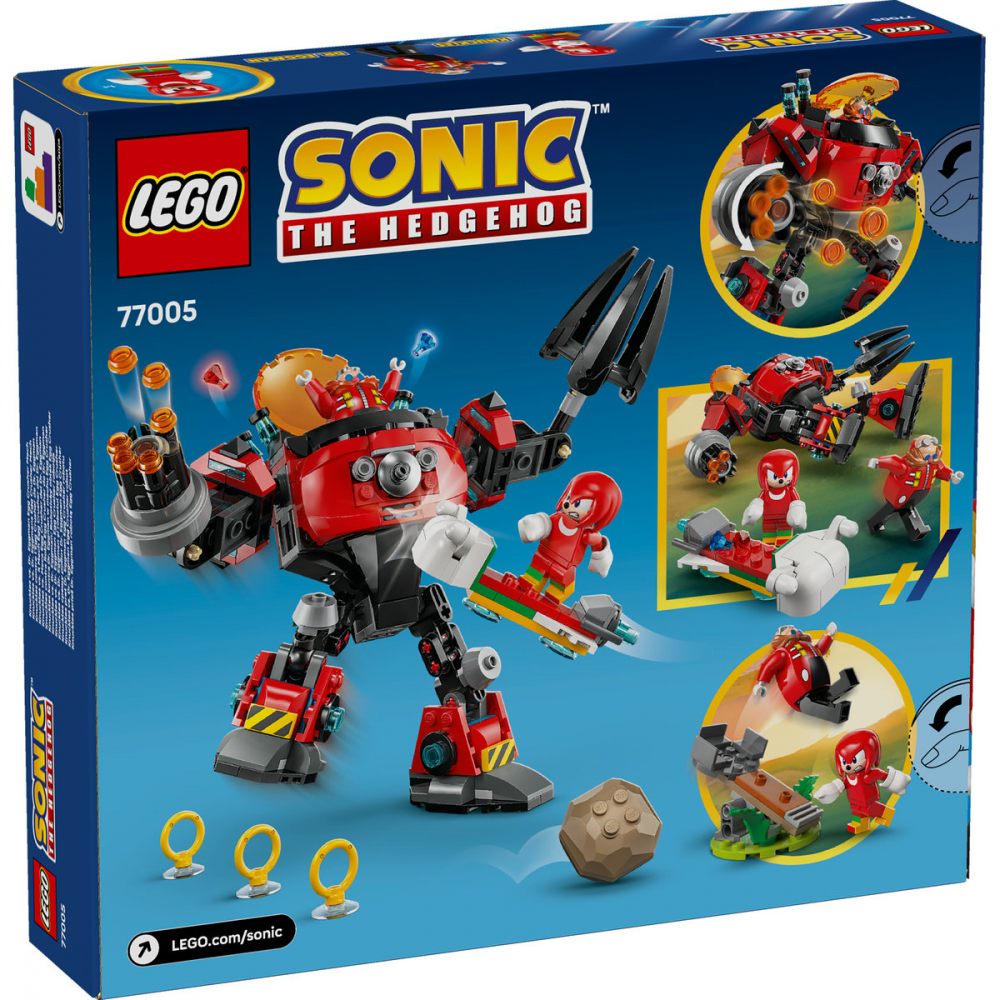  LEGO Sonic the Hedgehog Knuckles vs. Dr. Eggman si robotul Egg Crusher pentru copii cu varsta de 8 + ani [3]
