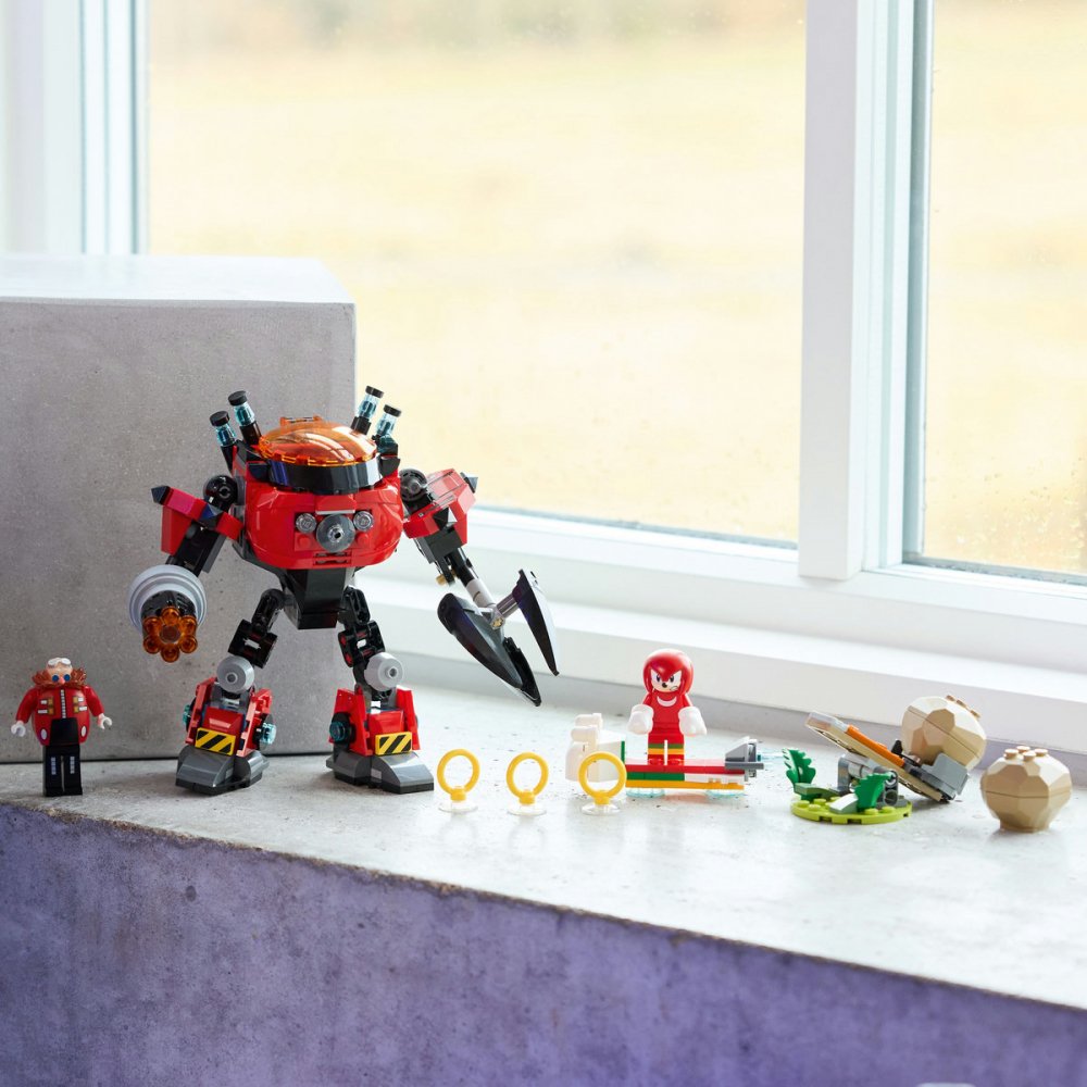  LEGO Sonic the Hedgehog Knuckles vs. Dr. Eggman si robotul Egg Crusher pentru copii cu varsta de 8 + ani [6]