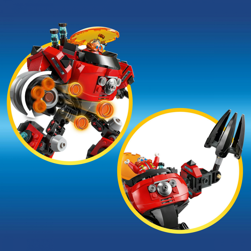  LEGO Sonic the Hedgehog Knuckles vs. Dr. Eggman si robotul Egg Crusher pentru copii cu varsta de 8 + ani [8]