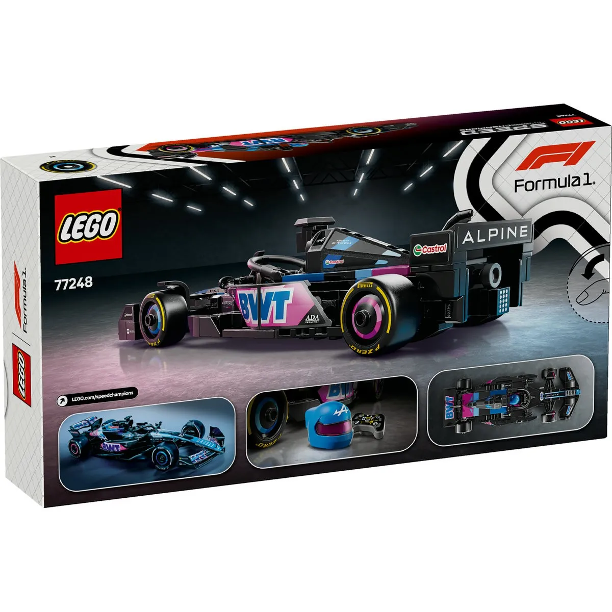 Lego speed champions masina de curse f1 bwt alpine 77248, varsta de la 10 ani la 13 ani [8]