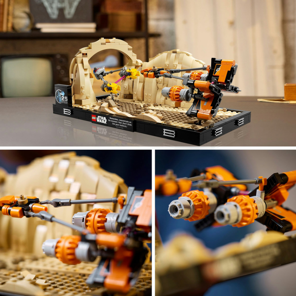 LEGO Star Wars: Diorama Cursa din Mos Espa 75380, 18 ani+, 718 piese, varsta de la 14 ani la +15 ani [9]