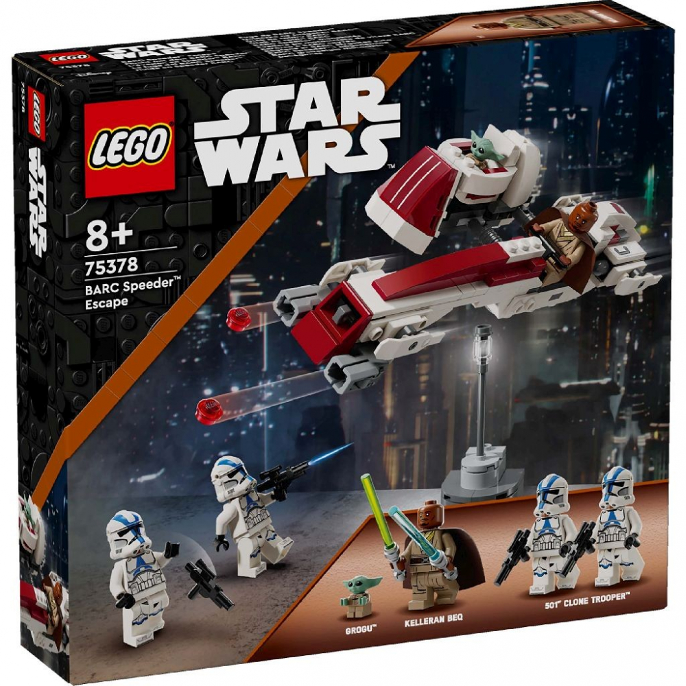 Lego star wars evadare pe motocicleta de viteza barc 75378, varsta de la 8 ani la +15 ani [1]