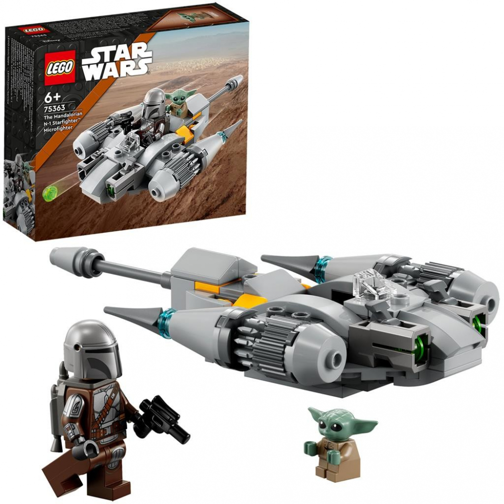 Lego star wars micronava de lupta starfighter n 1 a mandalorianului 75363, varsta de la 6 ani la 12 ani [3]