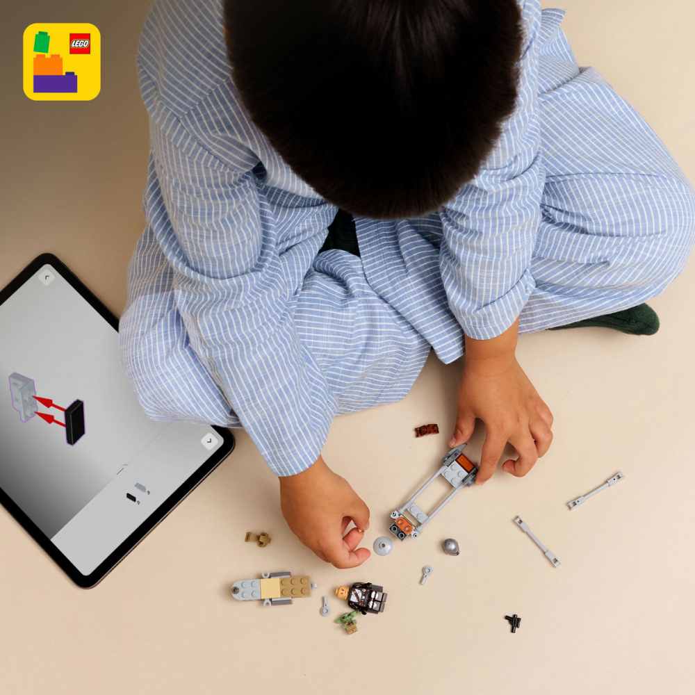  LEGO Star Wars  Motocicleta rapidă a lui Mandalorian și Grogu copii cu varsta 6 + ani [6]