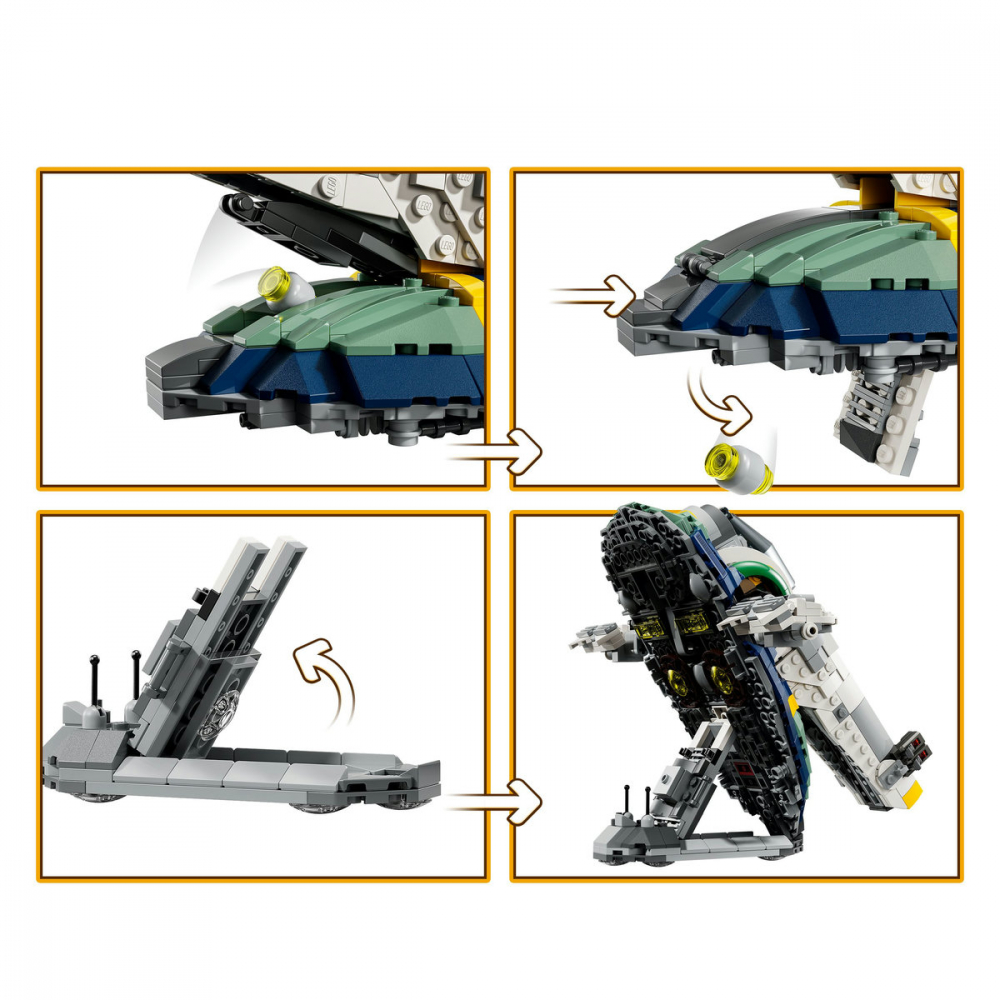  LEGO Star Wars Nava stelara a lui Jango Fett pentru copii cu varsta de 9 + ani [8]