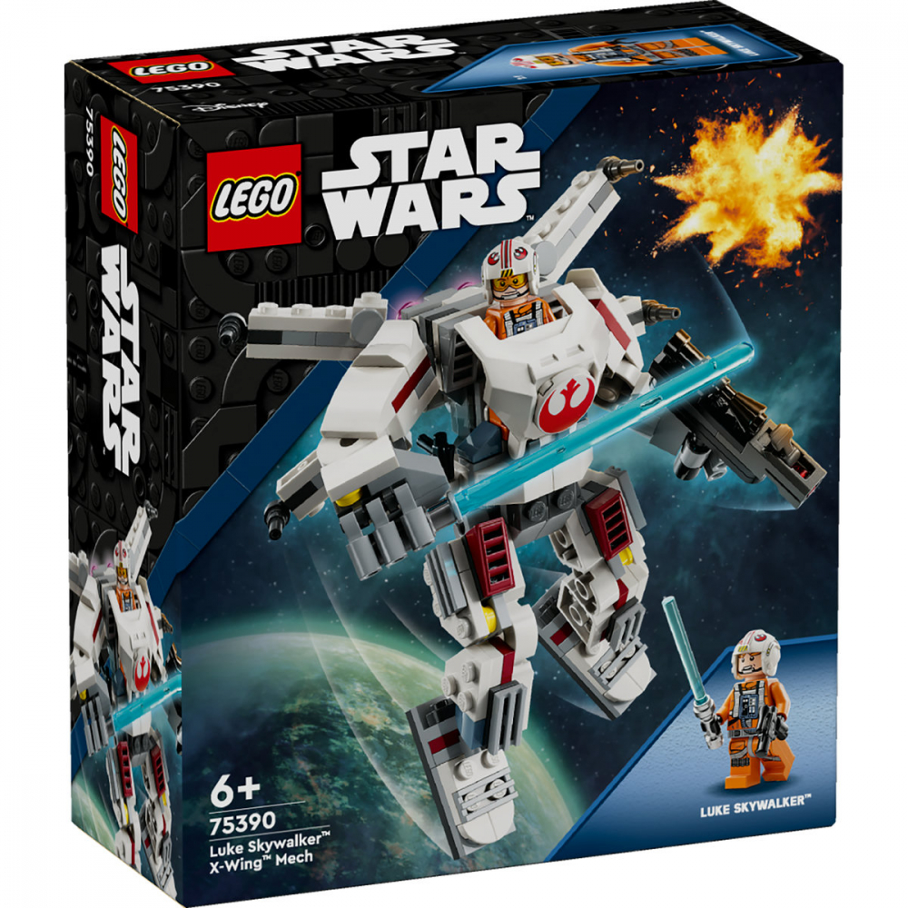 LEGO Star Wars: Robotul X-Wing al lui Luke Skywalker 75390, 6 ani+, 195 piese, varsta de la 6 ani la 9 ani [10]