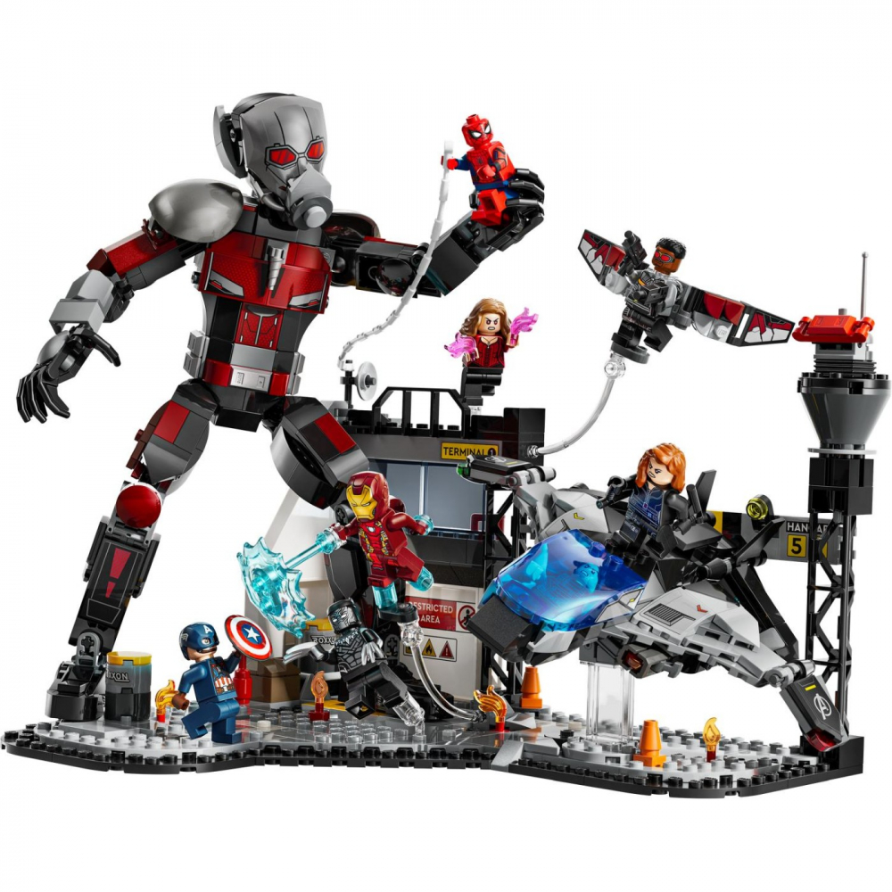 Lego super heroes batalia din captain america: civil war 76314, varsta de la 10 ani la 13 ani [4]