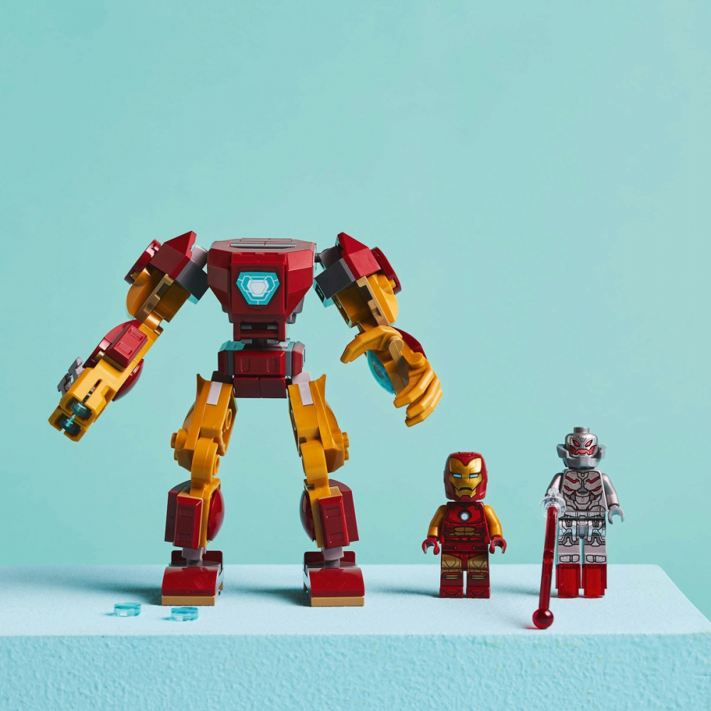 Lego super heroes robotul iron man vs. ultron 76307, varsta de la 6 ani la 8 ani [5]