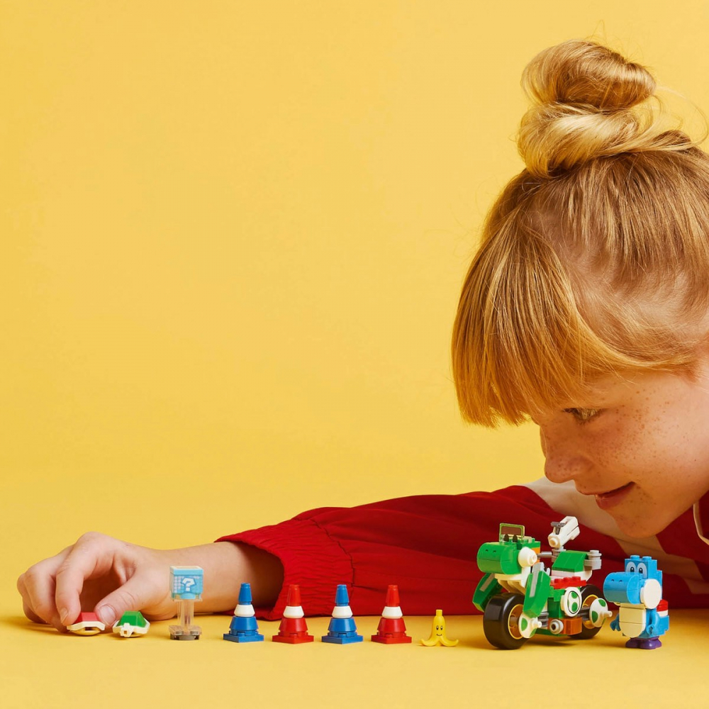 LEGO Super Mario: Mario Kart Yoshi Bike 72031, 7 ani+, 133 piese, varsta de la 7 ani la 9 ani [3]