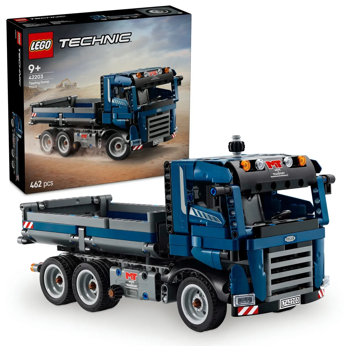 Lego technic camion cu bena basculanta 42203, varsta de la 9 ani la 12 ani [9]