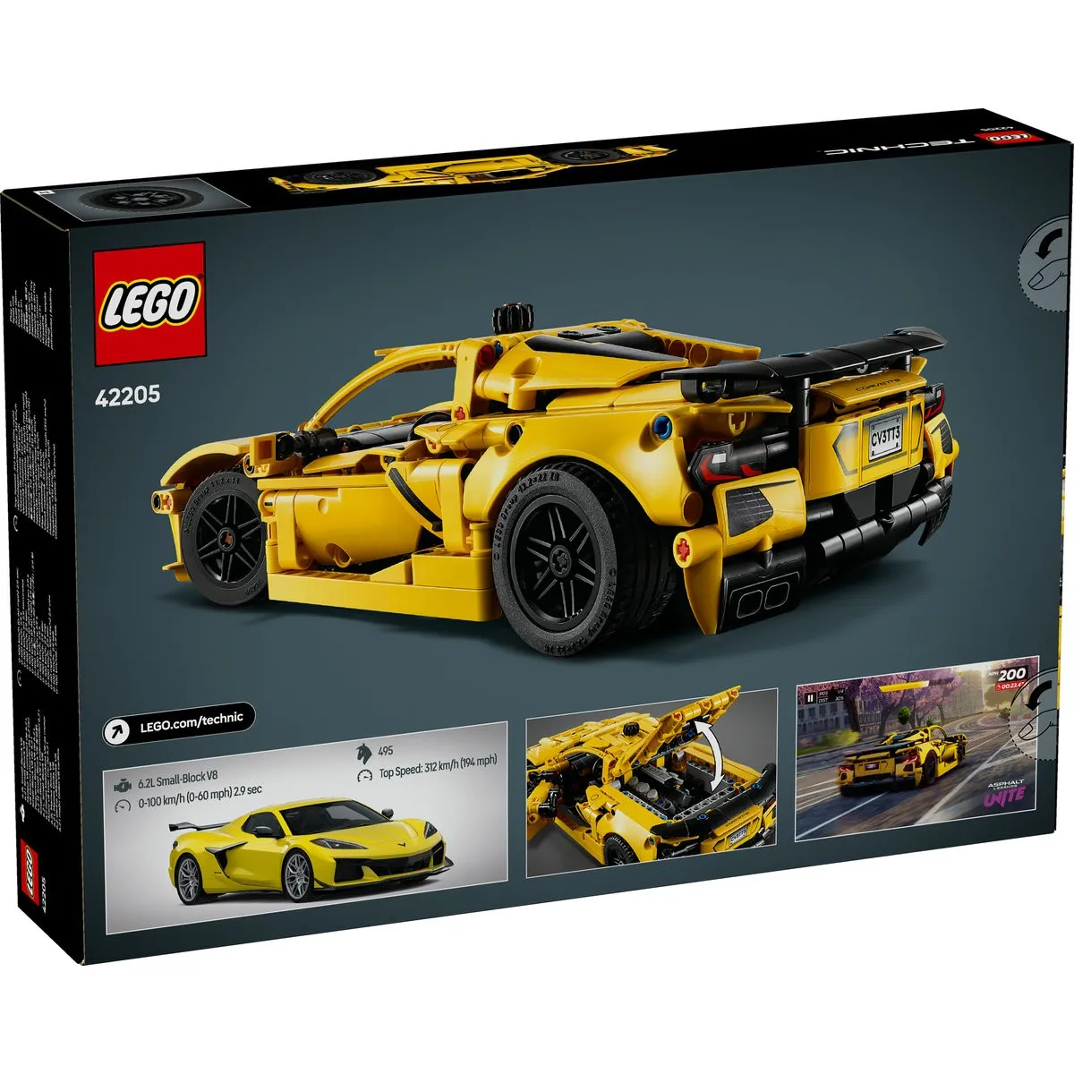Lego technic chevrolet corvette stingray 42205, varsta de la 9 ani la 12 ani [8]