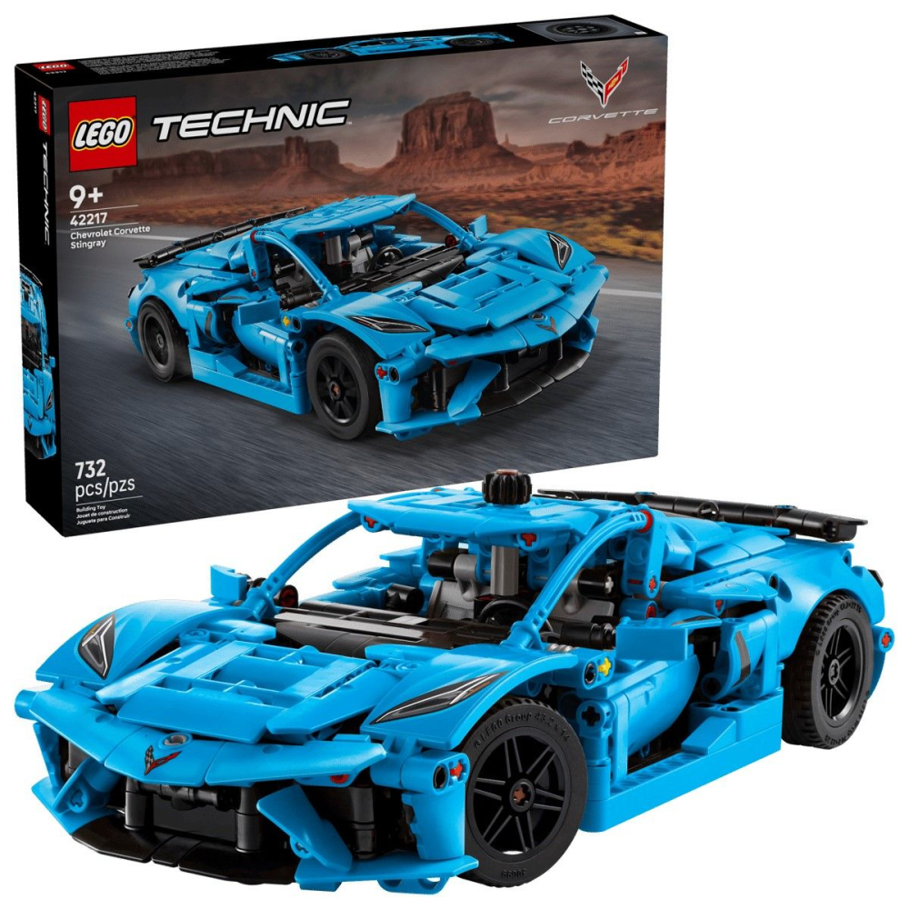 Lego technic chevrolet corvette stingray albastru 42217 copii varsta 9 ani - +15 ani [3]