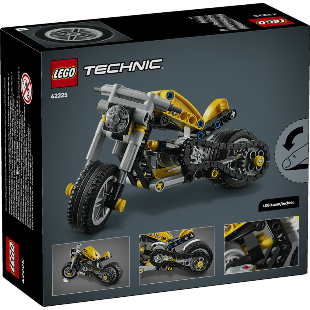 LEGO Technic  Motocicletă galbenă varsta  7 + ani [3]