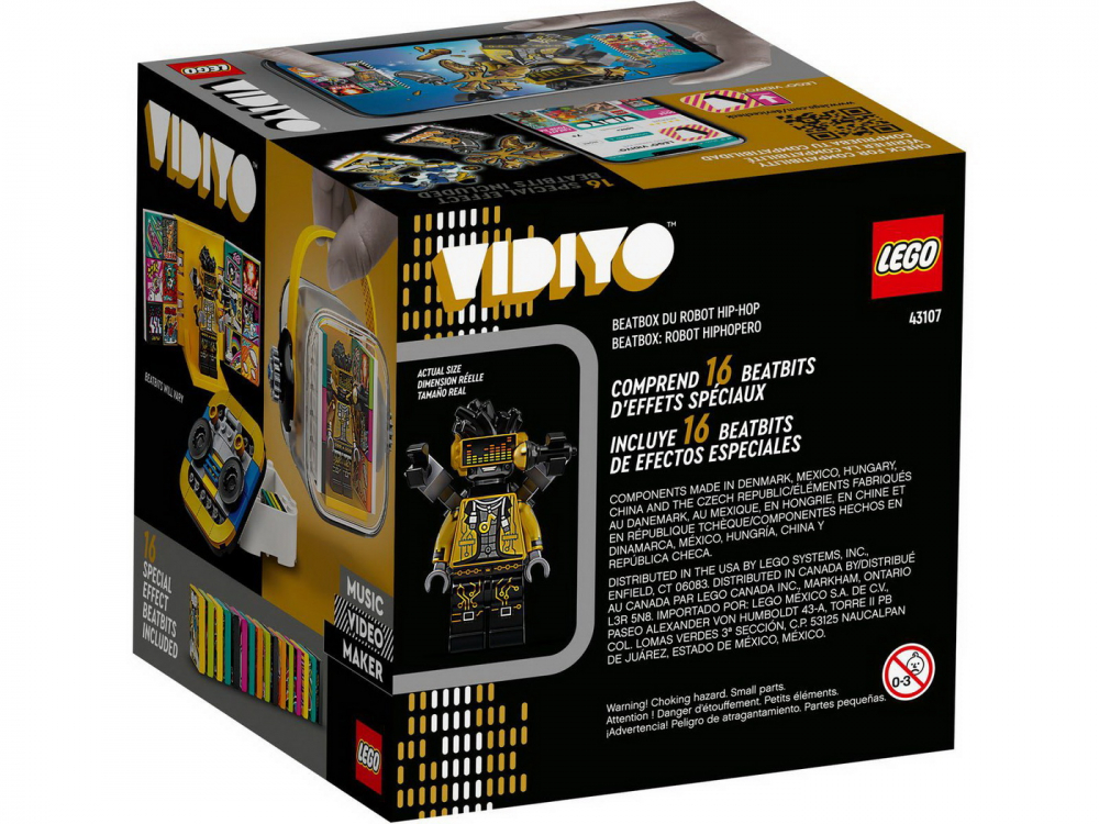 Lego vidiyo hiphop robot beatbox 43107, varsta de la 7 ani la 14 ani [8]