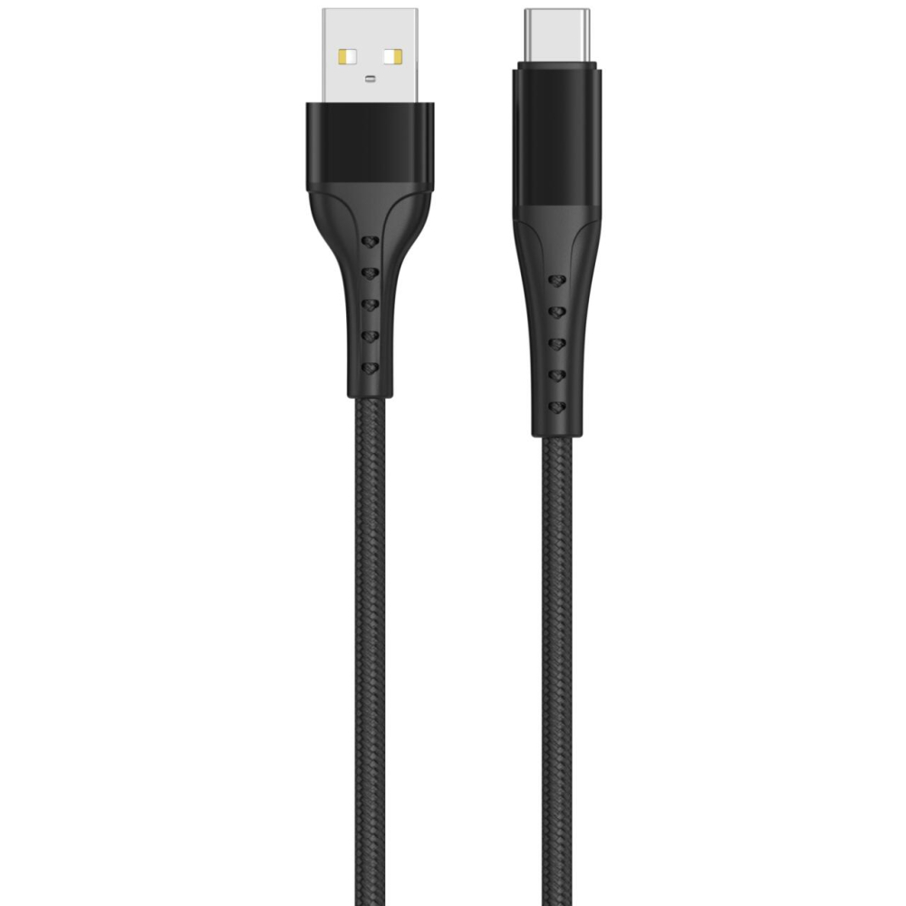 Lemontti Cablu Bending Aluminum USB-A la Type-C, Fast Charge, 1.2m, Negru [6]