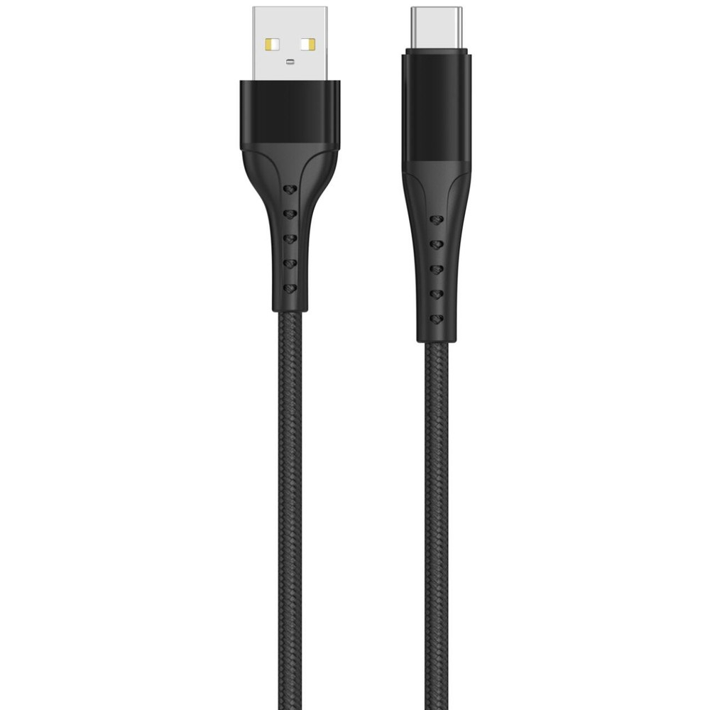 Lemontti Cablu Bending Aluminum USB-A la Type-C, Fast Charge, 1.2m, Negru [7]