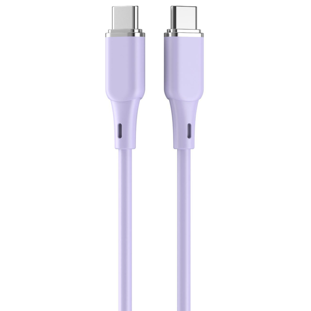 Lemontti Cablu Liquid Silicon Type-C la Type-C, Fast Charge, PD 60W, 1.2m, Mov [3]